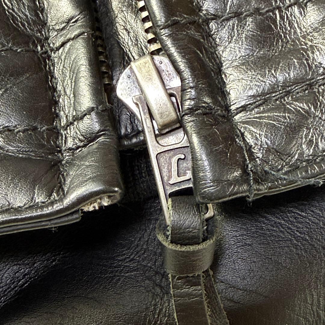 極美⭐️Liugoo Leathers ブラックレザー ライダースジャケット G1