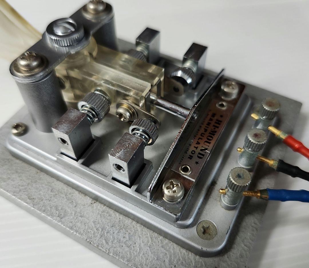 HI-MOUND マニュピレーター パドル電鍵 【金メッキ接続コード付き】