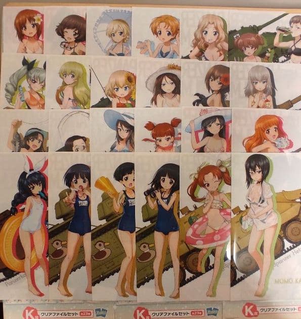 【美品】ガールズ＆パンツァー　クリアファイル　全種類セット