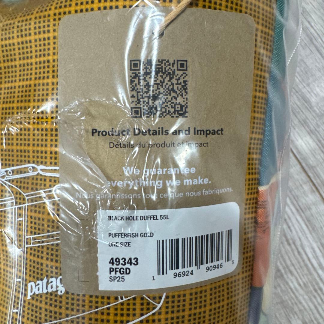 新品　Patagonia Black Hole Duffel 55L