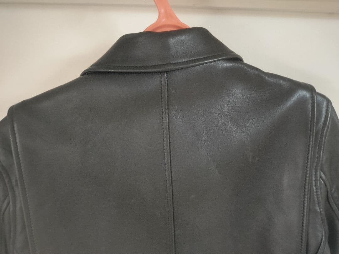 Schott×Nano Universe ブラック レザージャケット 羊革