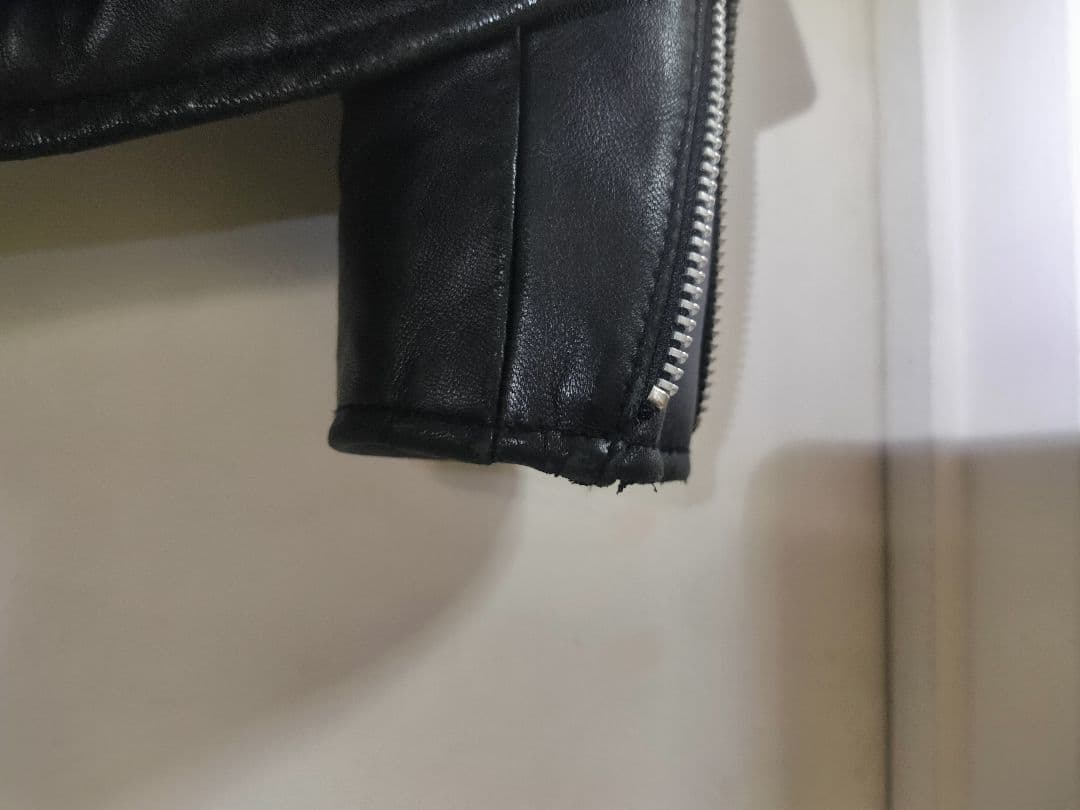 Schott×Nano Universe ブラック レザージャケット 羊革