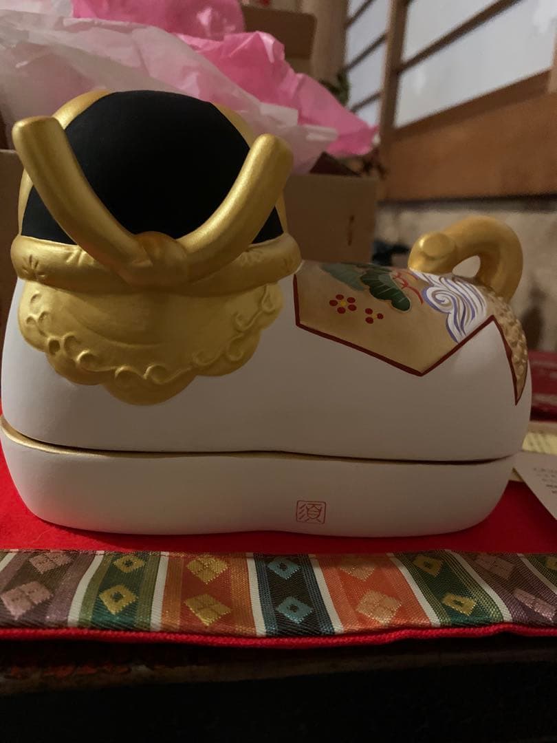 須はら張り子 須原陶磁工房 雛祭り 雛人形 犬筥 特大 誕生日 出産祝い 廃盤品