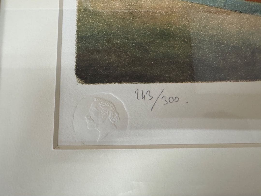 アンリ・ルソー 「ジュニエ爺さんの馬車」リトグラフ　エディションナンバー入り