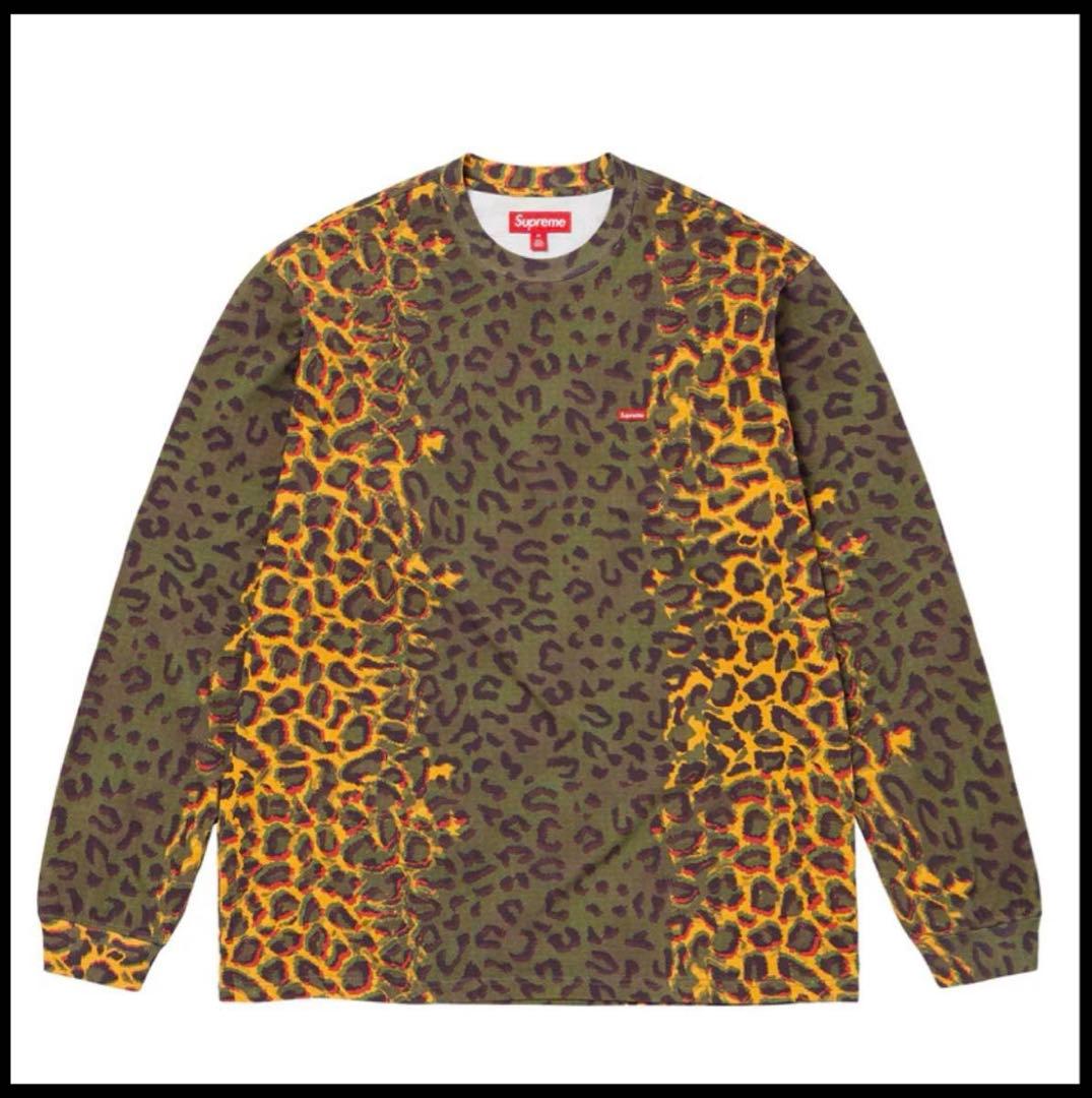 【完売品】Supreme ロンT レオパード 豹柄 長袖 ボックスロゴ