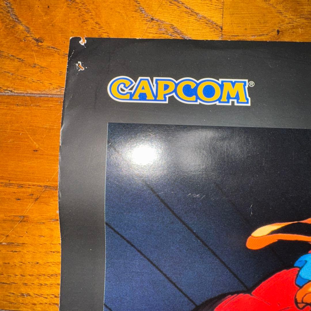 マーヴルvsストリートファイター CAPCOM セガサターン 販促用B2ポスター