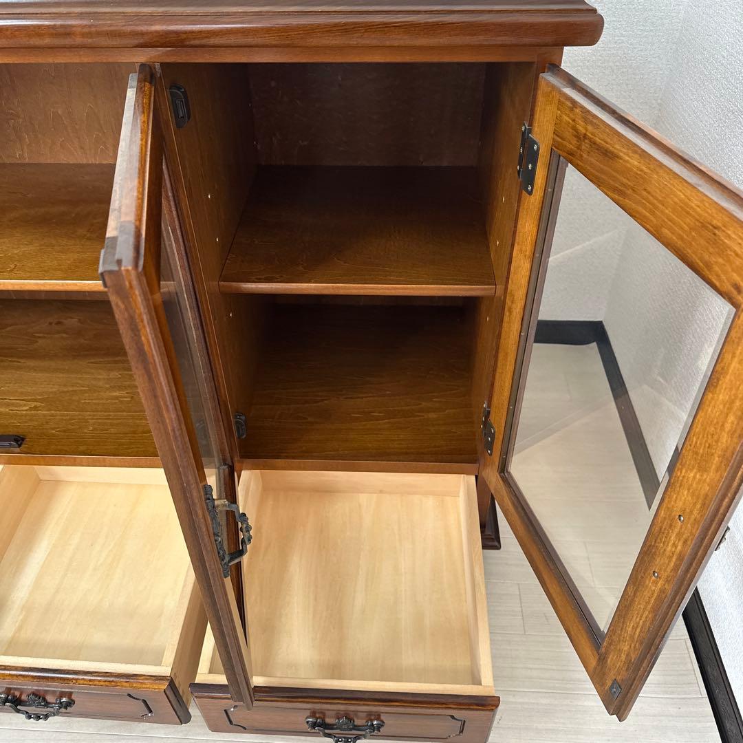 【展示品】カリモク コロニアル サイドボード キャビネット リビングボードi1※