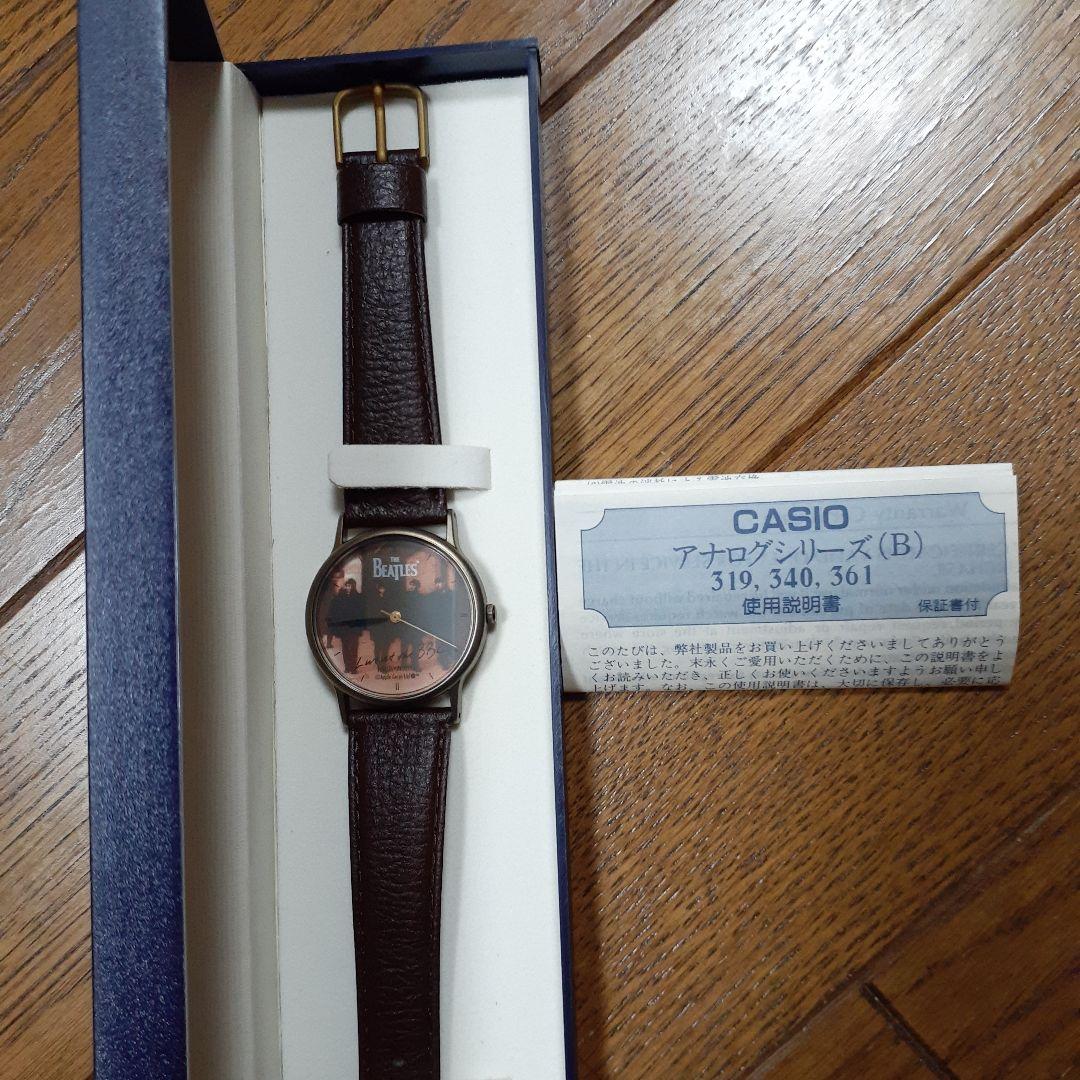新品未使用★ビートルズCASIO アナログシリーズ(B) ブラウン腕時計★送料込