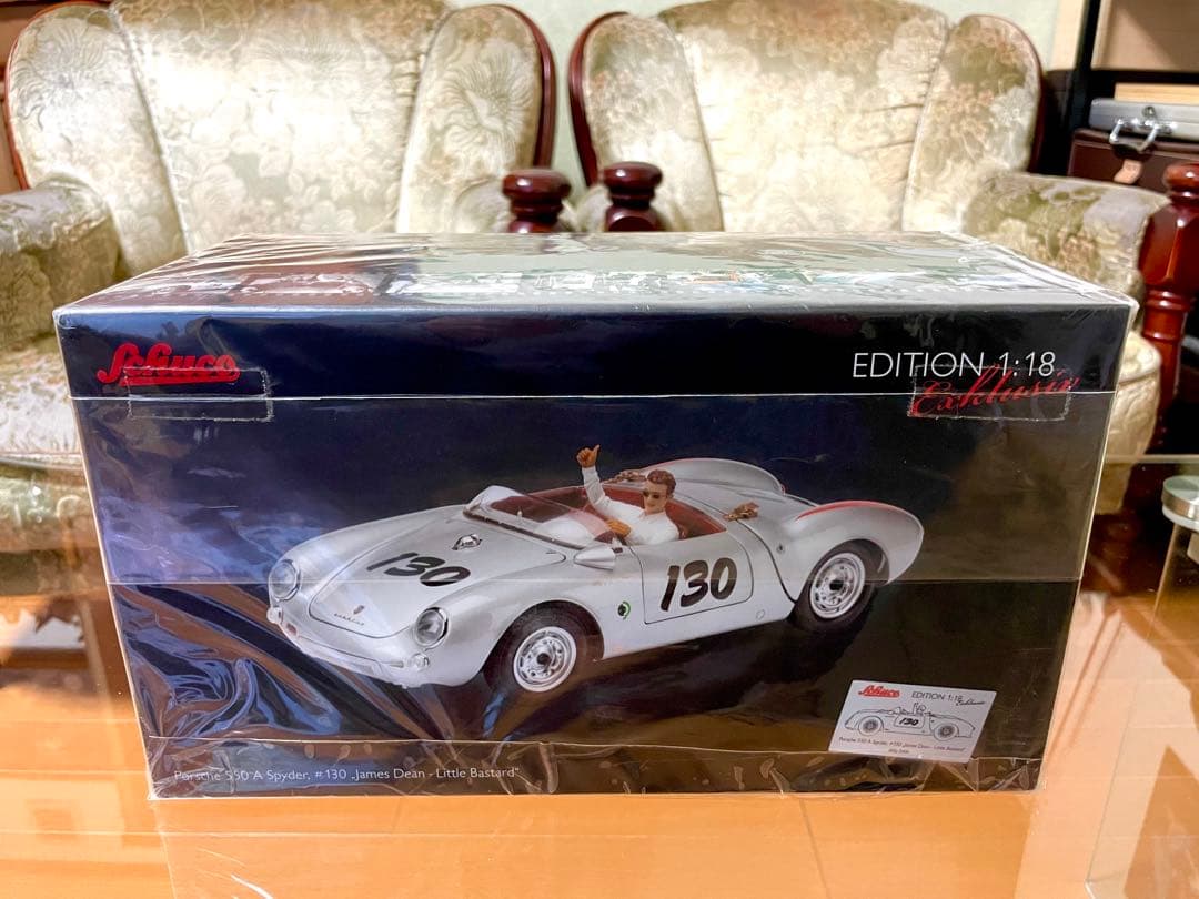 価格変更1/18 シュコー ポルシェ550Spyder ジェームスディーン限定品
