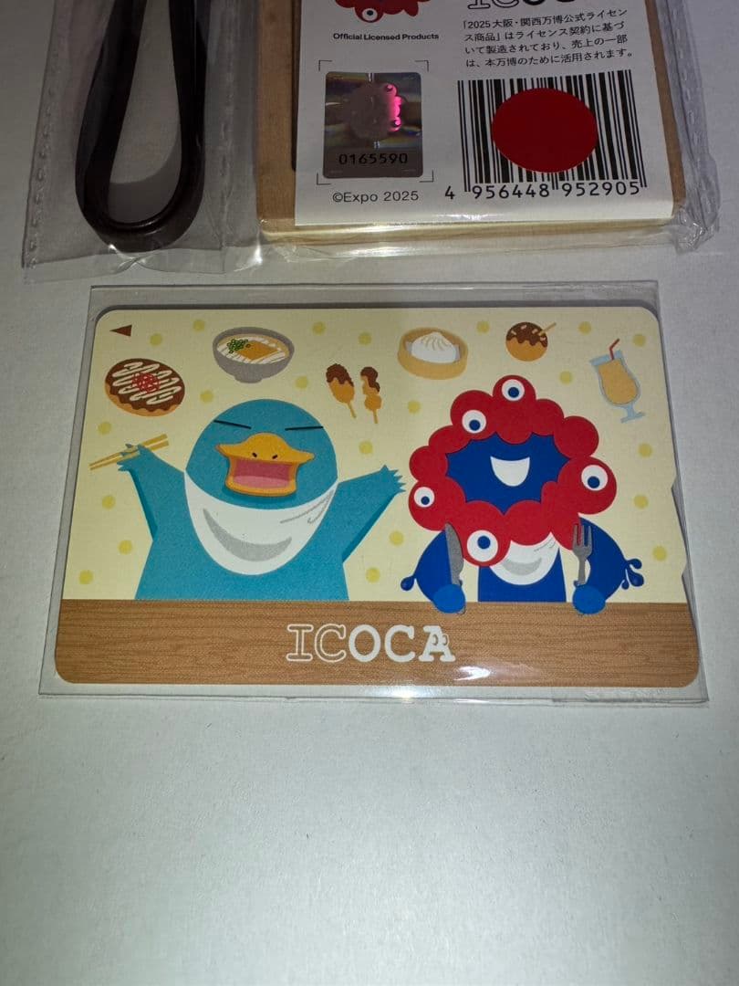 【激レア完全完売品】イコちゃんミャクミャク ICOCA木製パスケースセット 付き