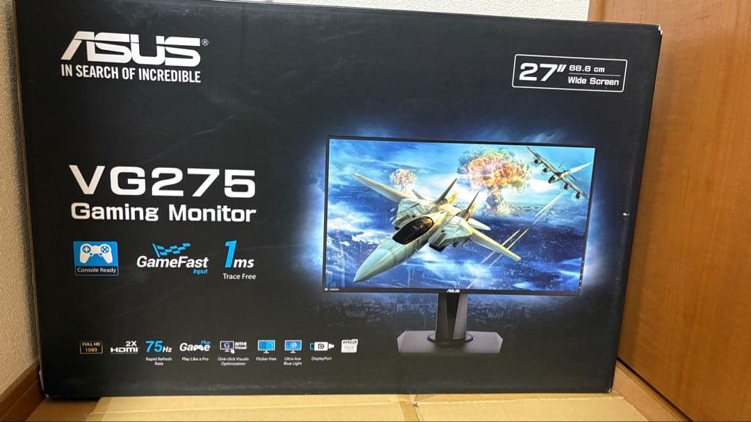 ASUS VG275Q 27インチ ゲーミングモニター