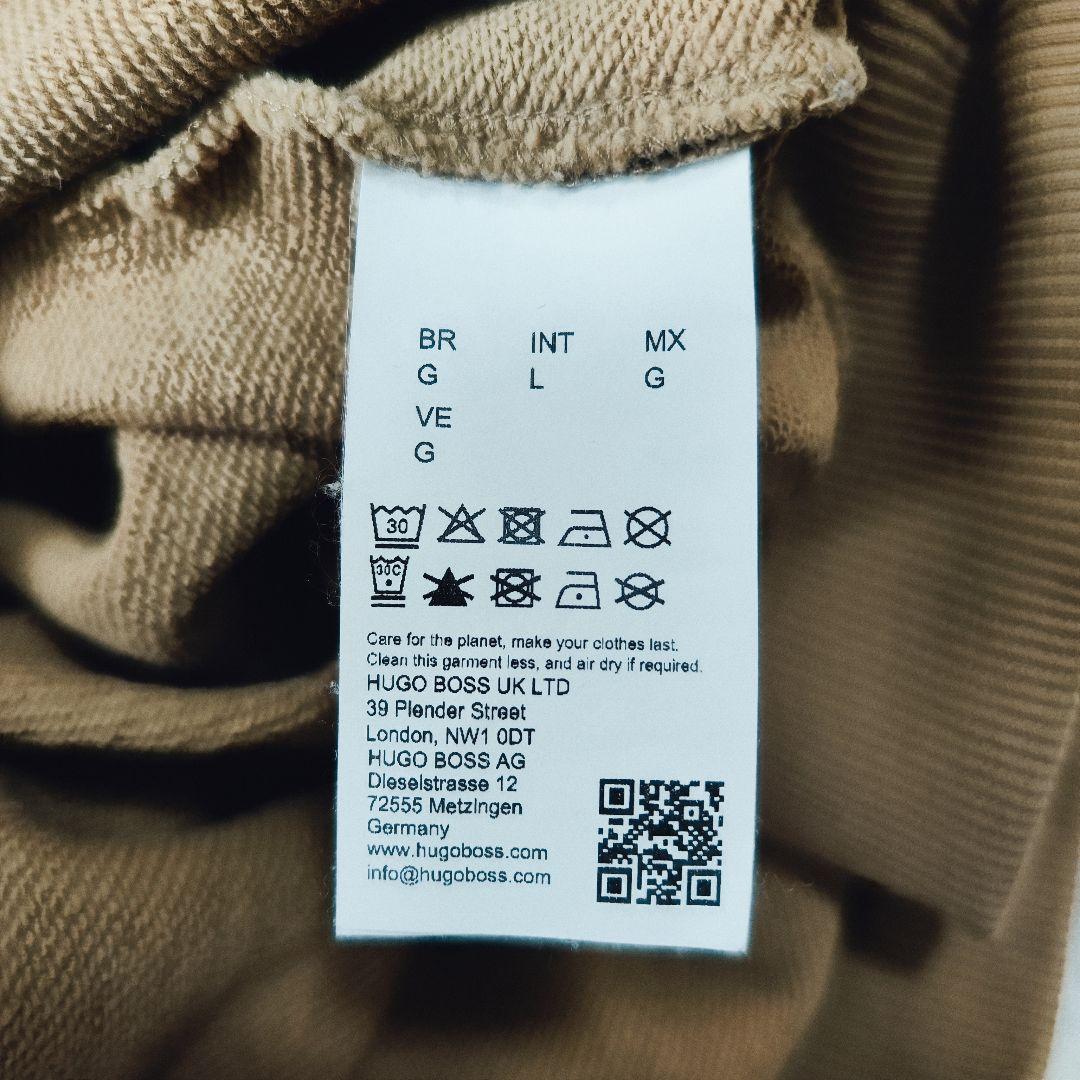 【高級】Hugo Boss★プルオーバーパーカー 刺繍ロゴ Lサイズ