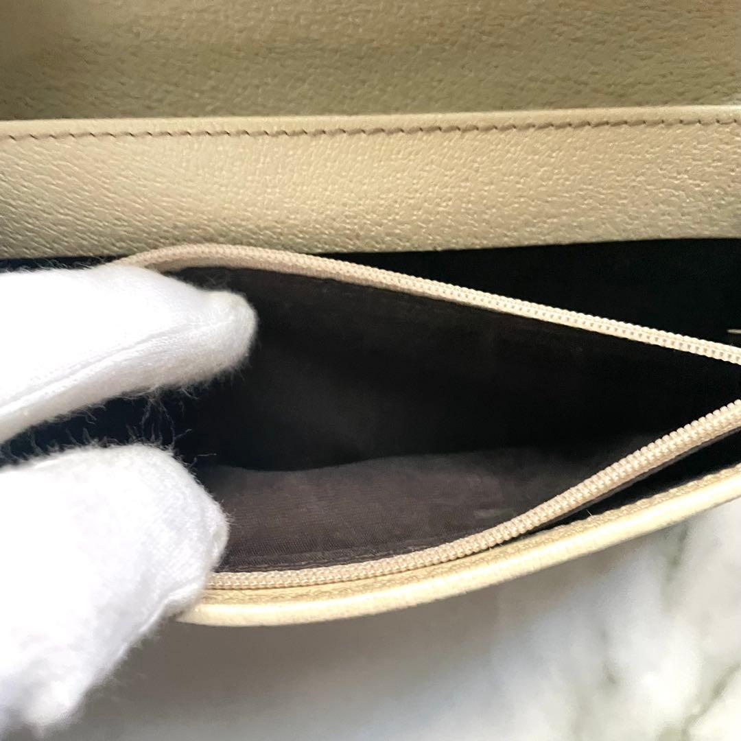 GUCCI グッチ 長財布 GGキャンバス ロゴプレート 折り財布 0115-⑧