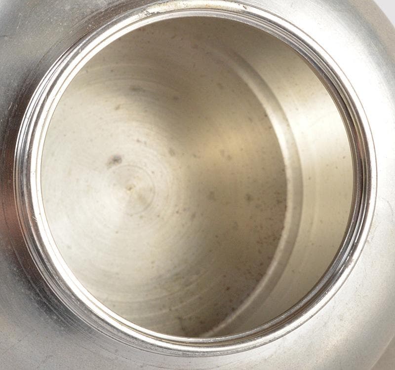 煎茶道具　古錫　乾茂號造　茶壷　茶心壷　約247g　M　R5179