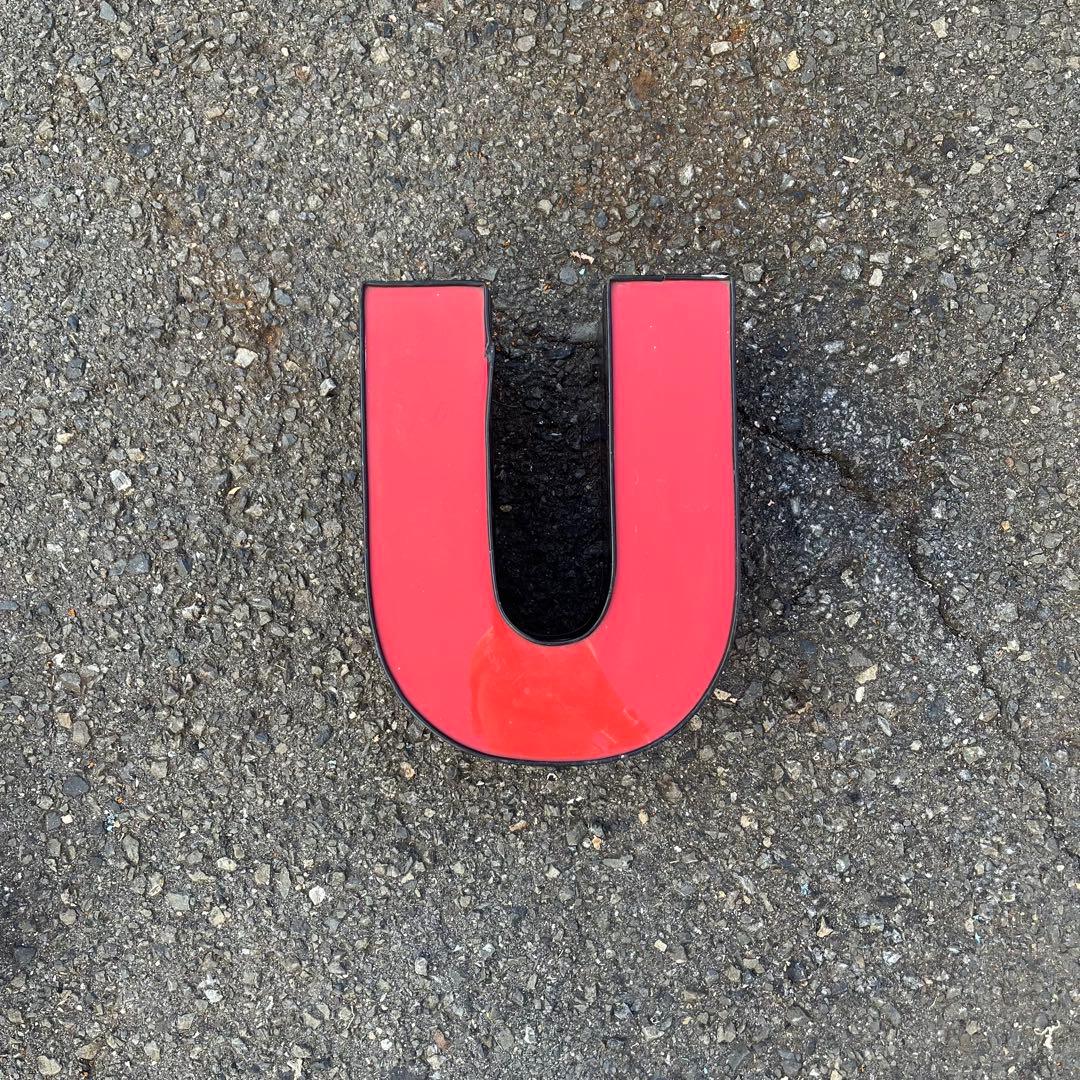 U 看板 アルファベット レターサイン 文字 アメリカ ビンテージ アンティーク