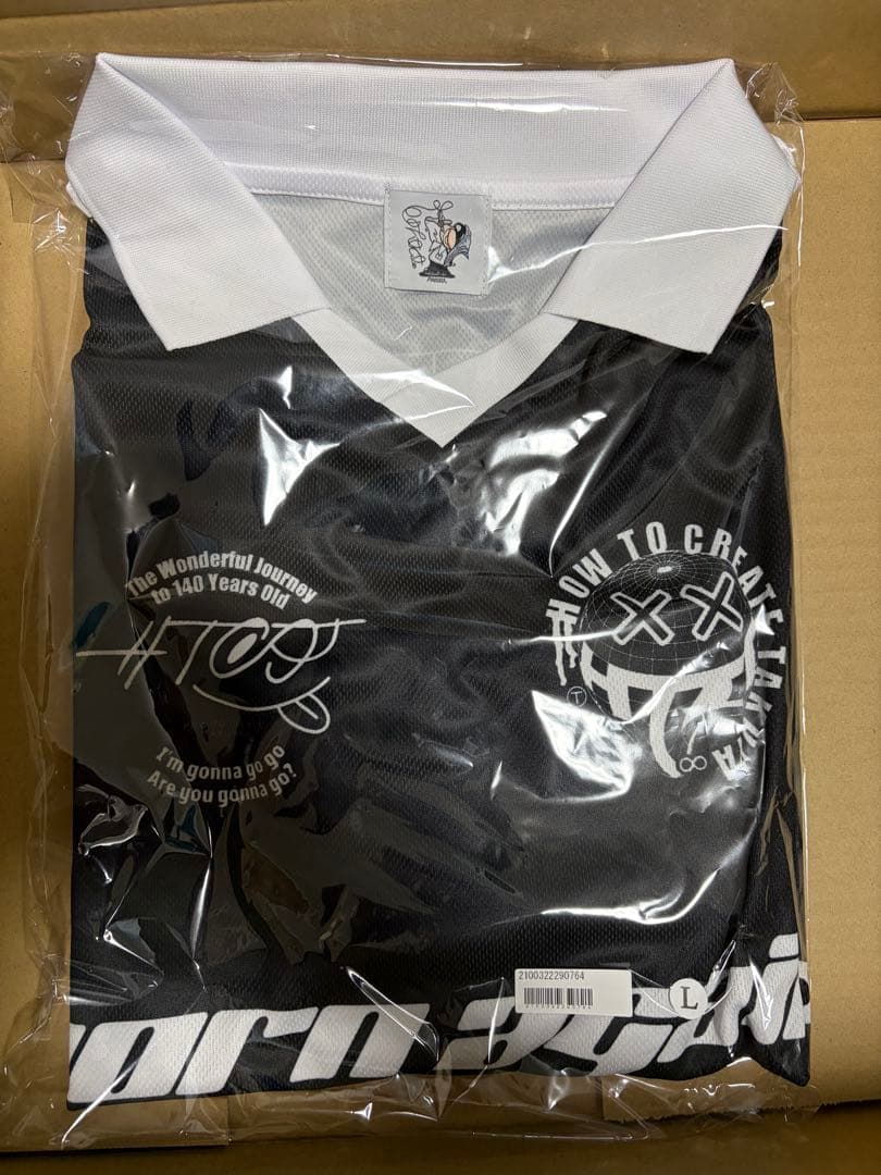 【新品】TAKUYA∞の創り方 フットボール シャツ/ブラック L