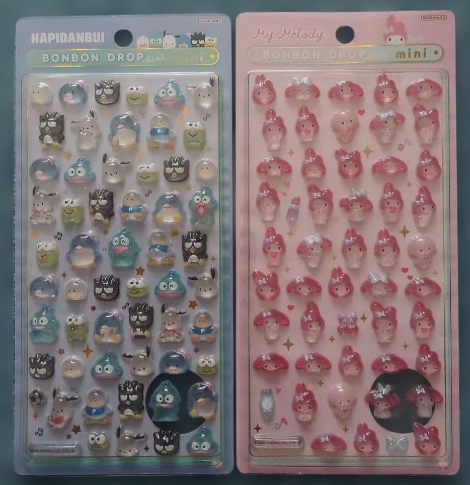 【正規品】サンリオ ボンボンドロップシールmini 8種セット コンプリート