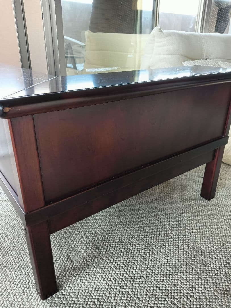 引取はお値引 ソファ用コーナーテーブル　正統派　高級家具モリシゲ　サイドテーブル