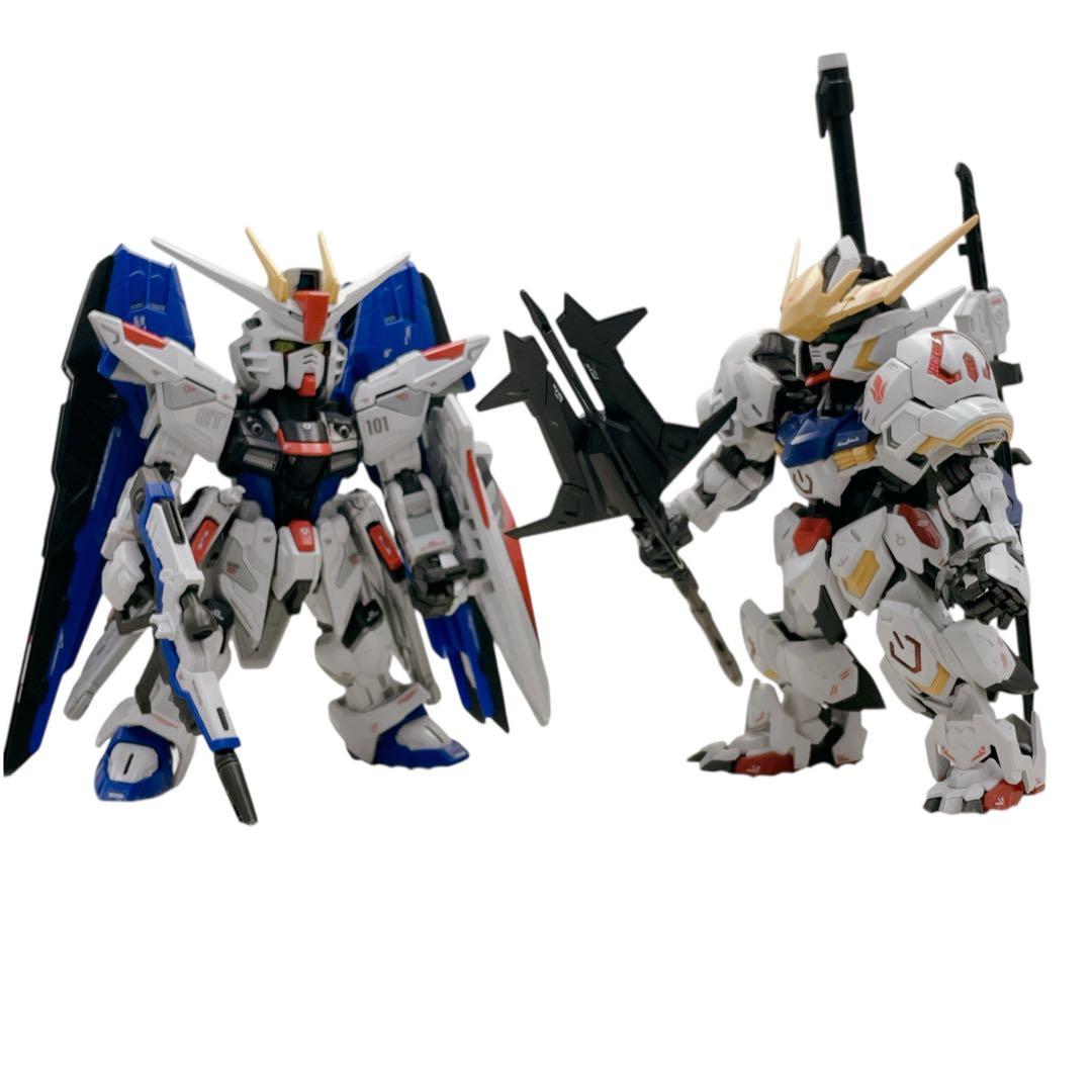 【まとめ売り】MGSDフリーダムガンダム MGSDガンダムバルバトス 素組完成品