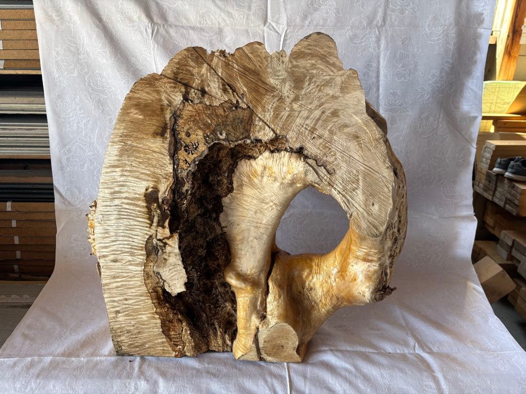 自然木の彫刻 装飾品 約75cm 高級感抜群　自立