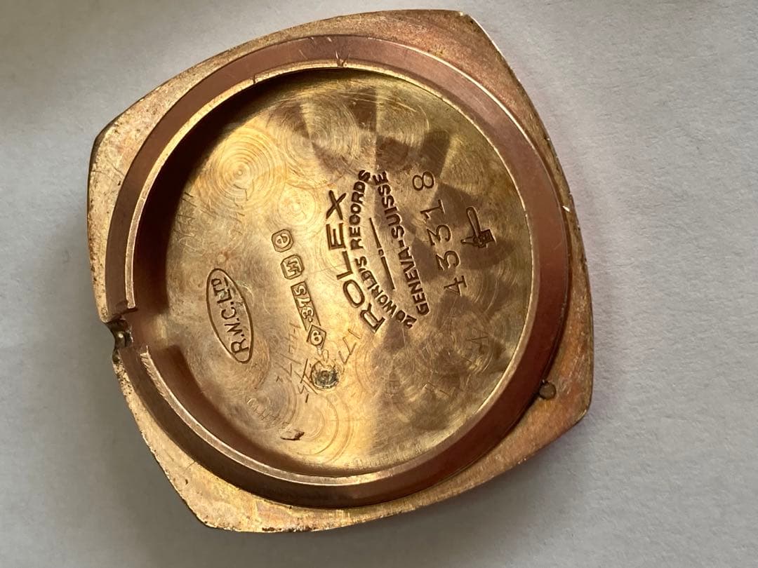 zinzin ロレックス　1930年代 金無垢　メンズ29mm希少 アンティーク