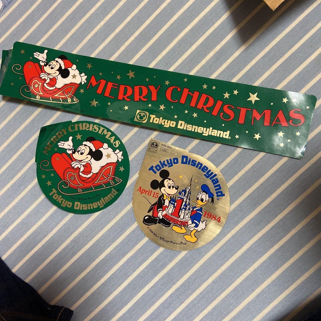 東京ディズニーランド 1984 シール クリスマス レア