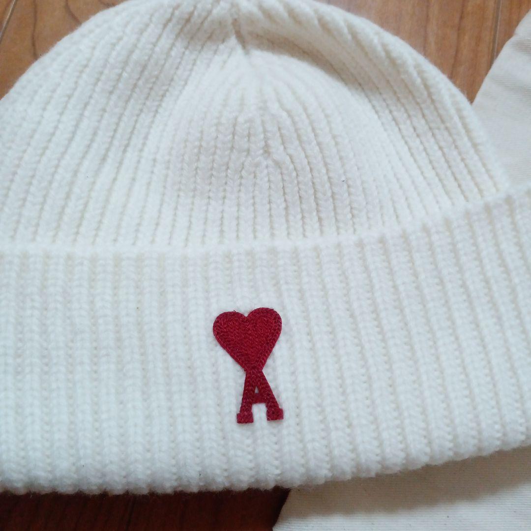 ami アミパリス ニット帽 巾着付き