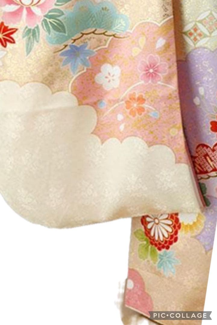 専用　振袖 着物　ピンク✖️シャンパンゴールドクリーム系 刺繍　一式