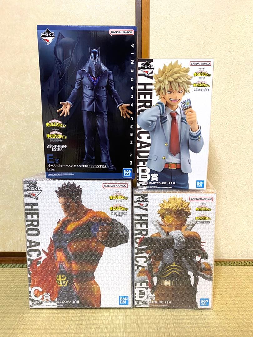 ヒロアカ　一番くじ　紡ぐ力　フィギュア　爆豪　ホークス　エンデヴァー　AFO