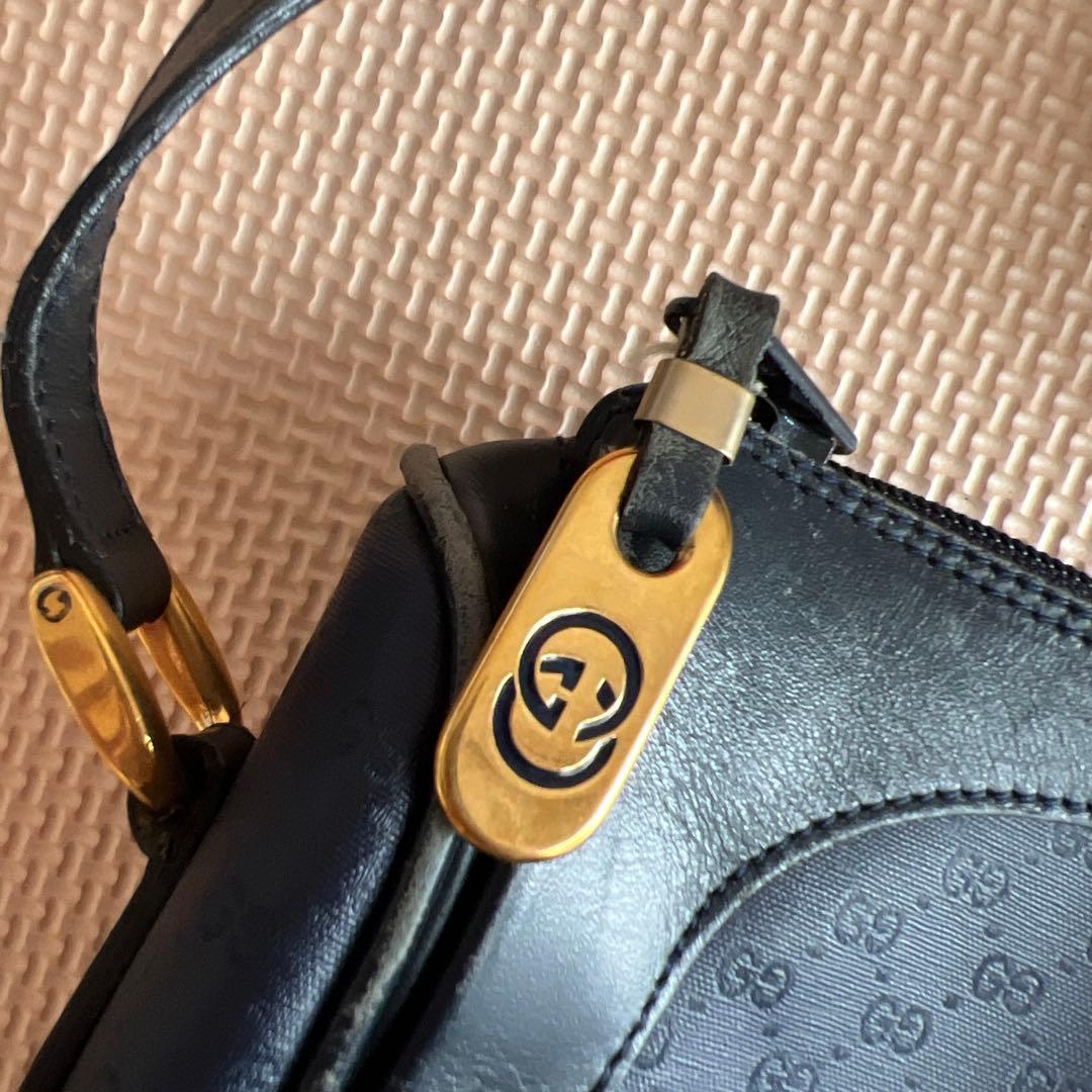 GUCCI グッチ GG ショルダーバッグ ネイビー