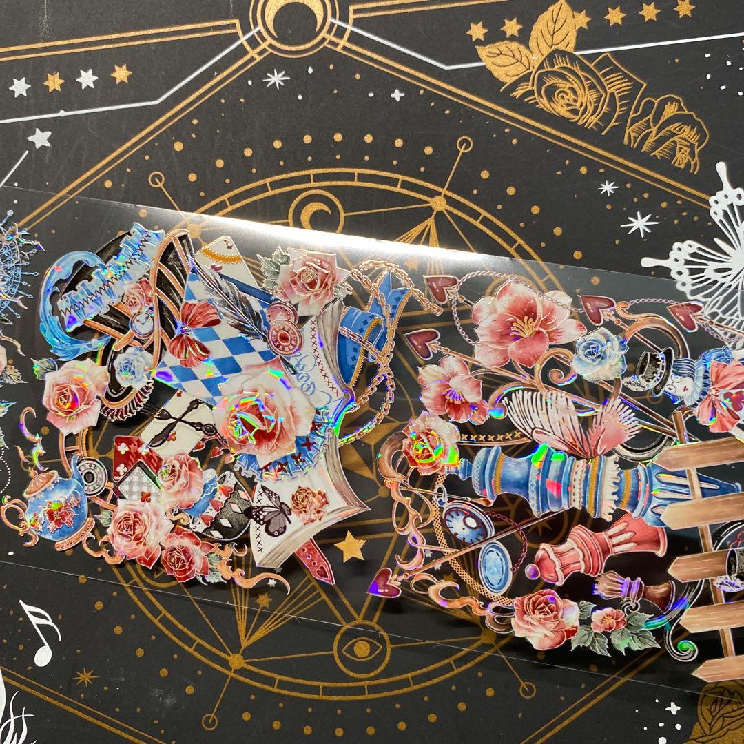 【9221】海外　中古巻　貝殻光マスキングテープ　アイリス　童話世界　残量多め