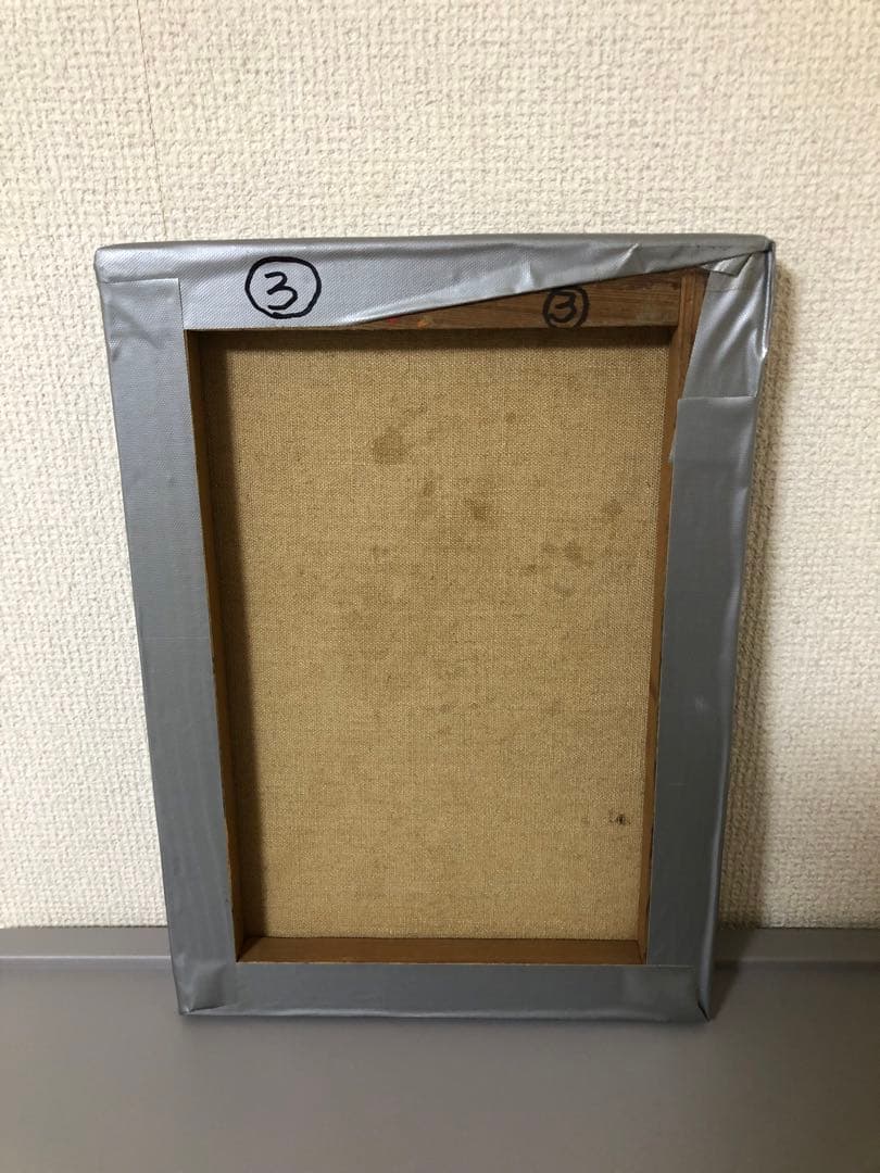 油絵（すみれ）スミレ　訳あり