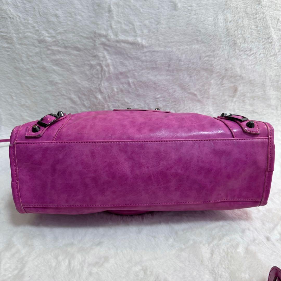 BALENCIAGA シティ city 風　ハンドバッグ　2way ピンク