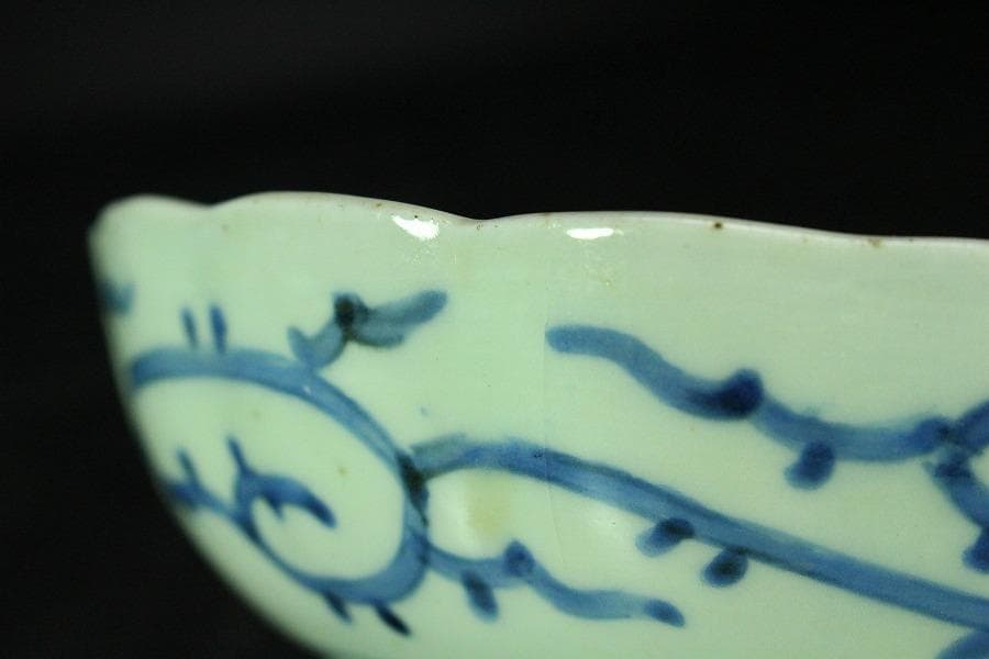 古伊万里 染付 鉢 皿 六点揃 江戸末期(K-A868)