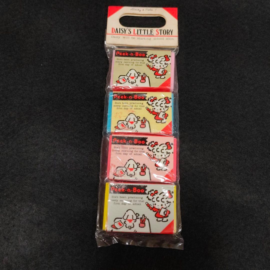 □ 昭和レトロ サンリオ 消しゴム Peek・a・Boo 1977年製 □