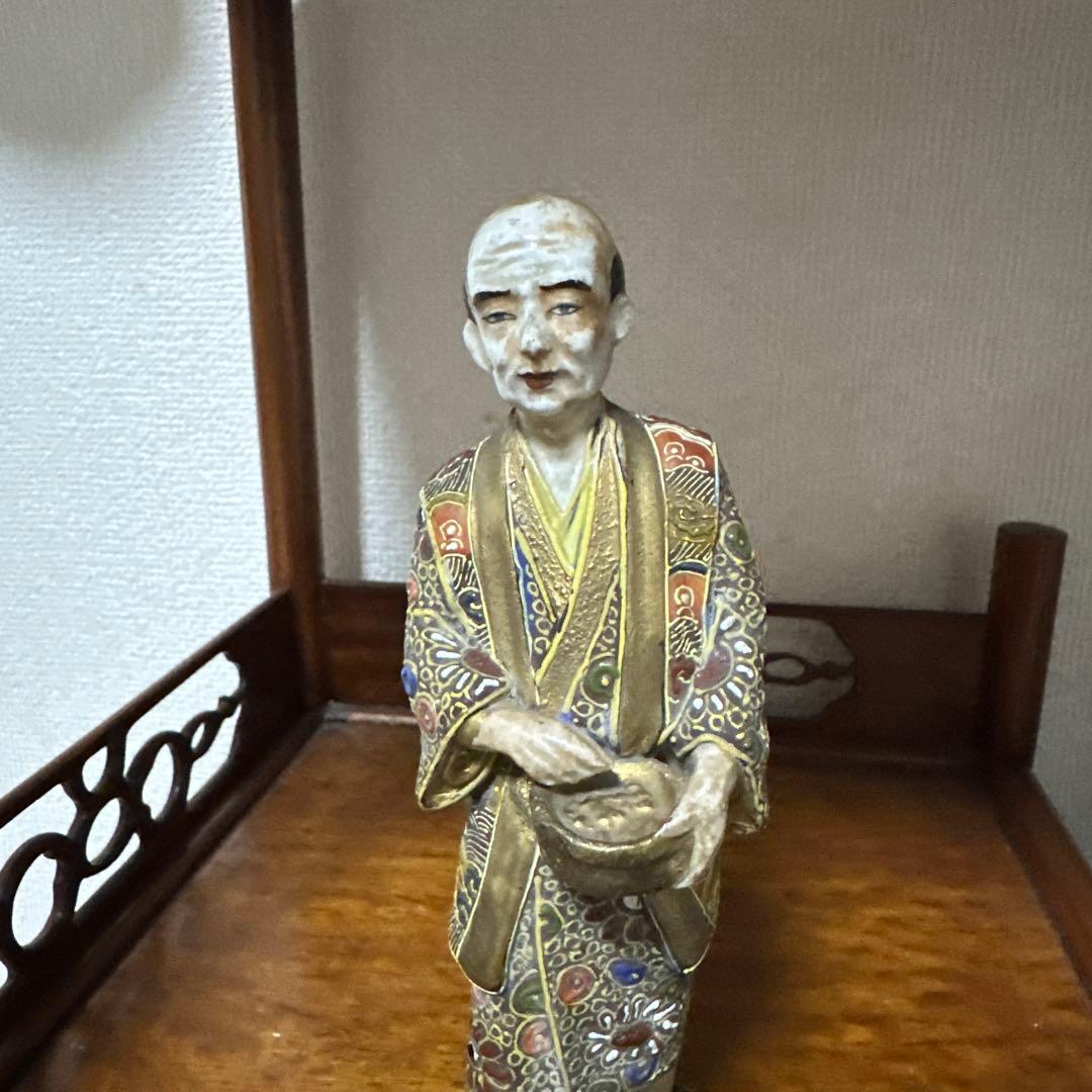 九谷焼　古九谷　色絵人形　時代物