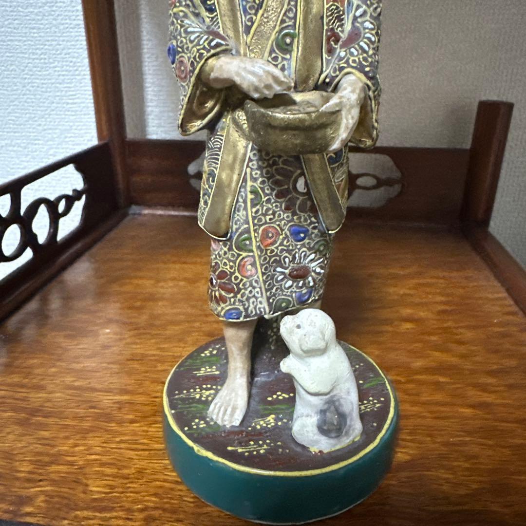 九谷焼　古九谷　色絵人形　時代物