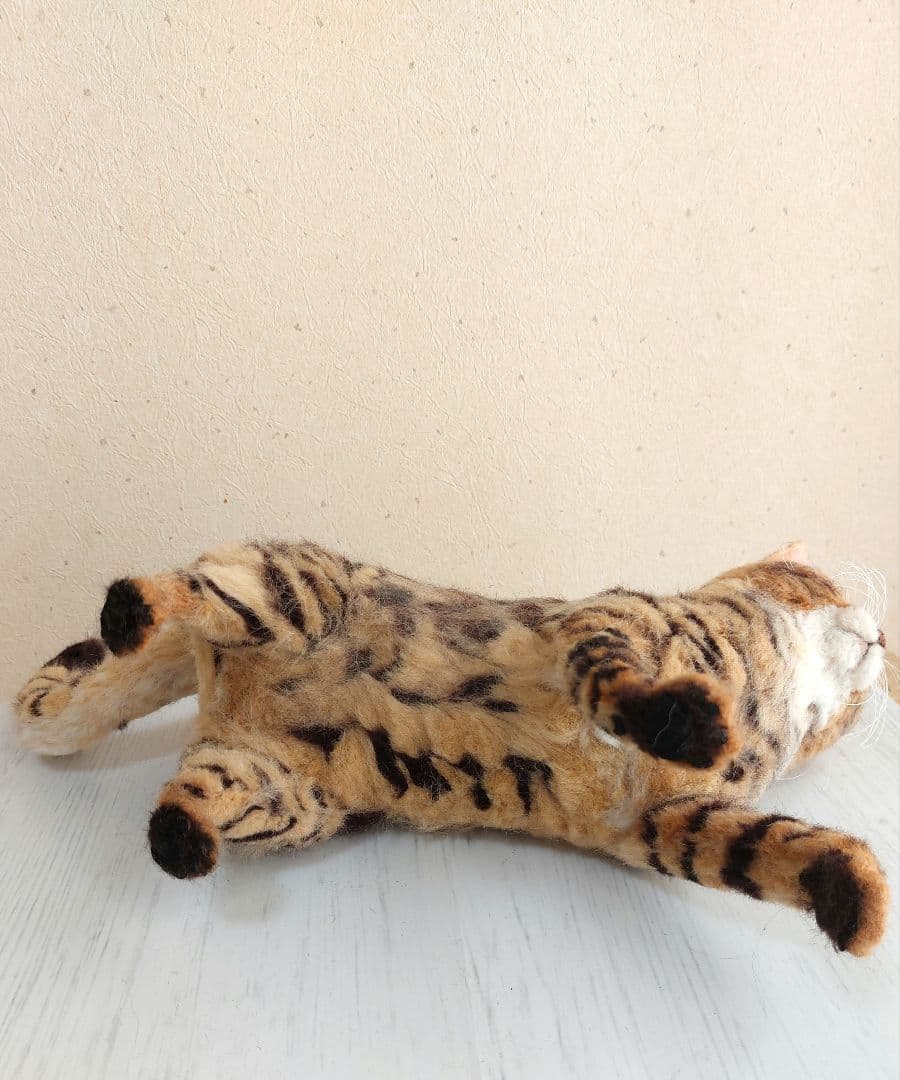 羊毛フェルト　猫(ベンガル)