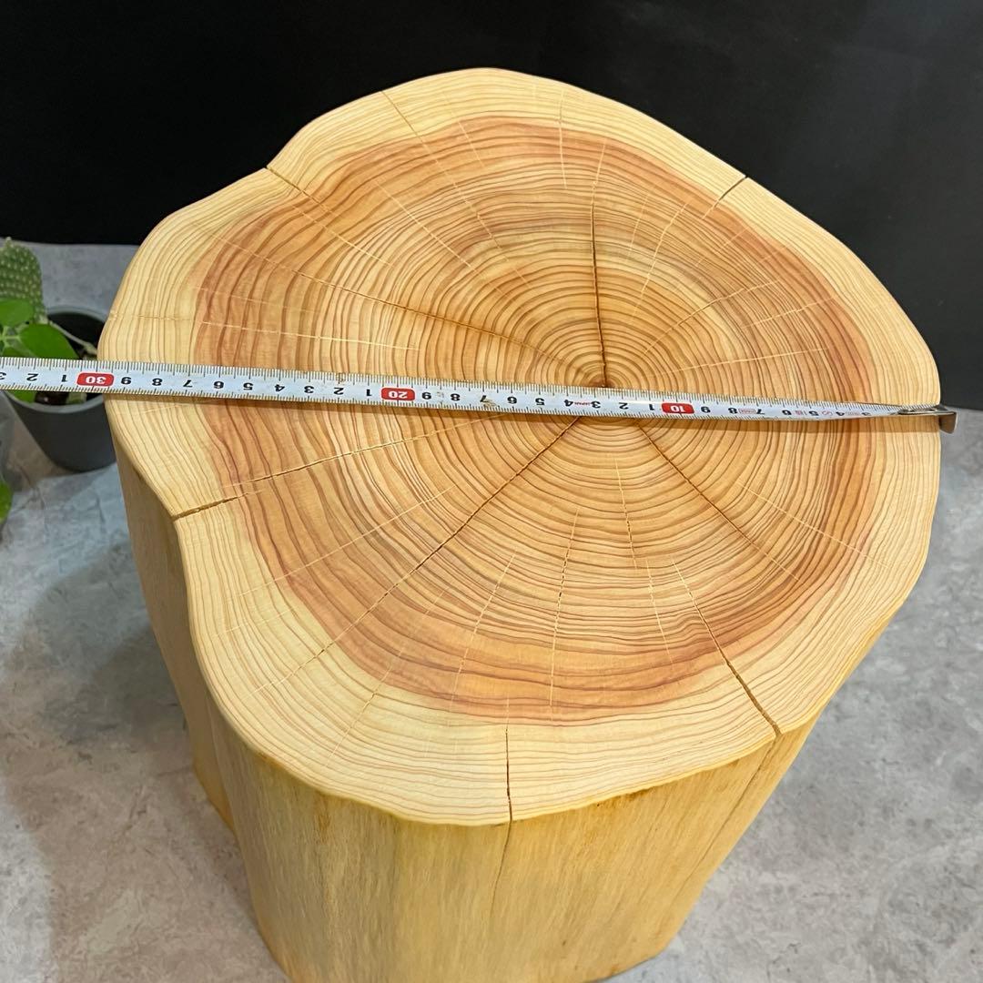 1018 切り株　丸太　スツール　サイドテーブル　オブジェ　チェア　インテリア