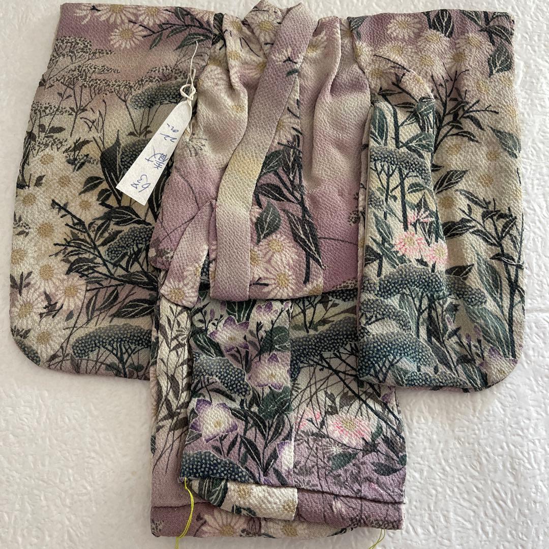 10147 人形の着物　江戸ちりめん　古布　6号