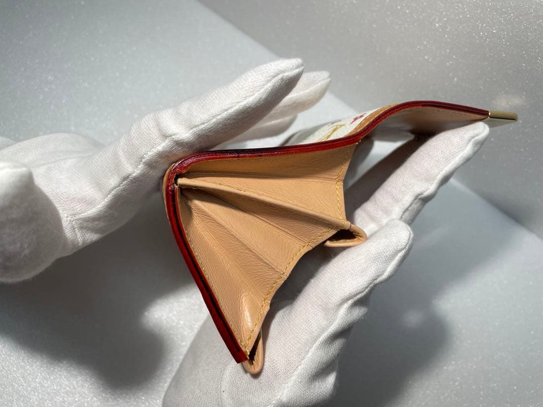 【美品】マルチカラー　ヴィトン　ケース　【人気】 ポルト モネ プラ