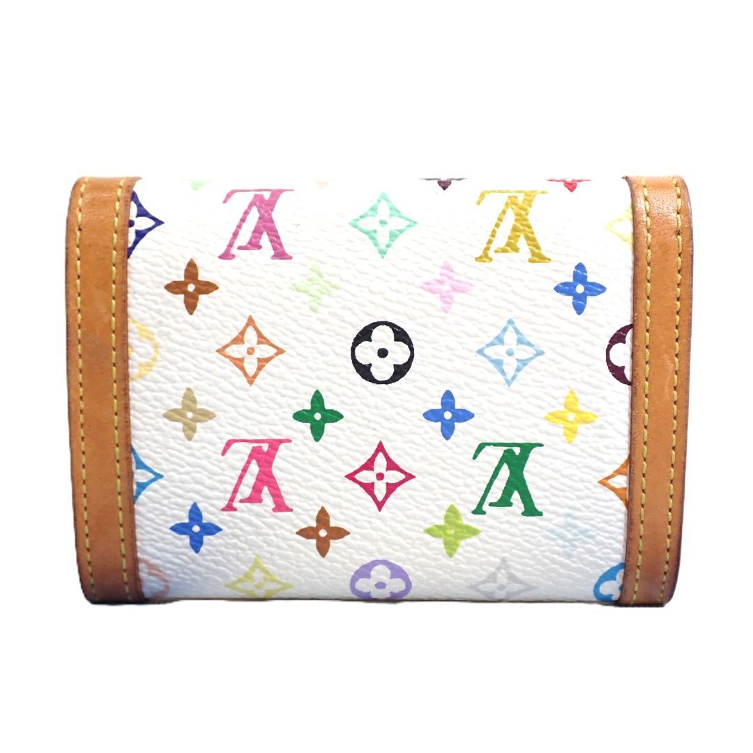 【美品】マルチカラー　ヴィトン　ケース　【人気】 ポルト モネ プラ