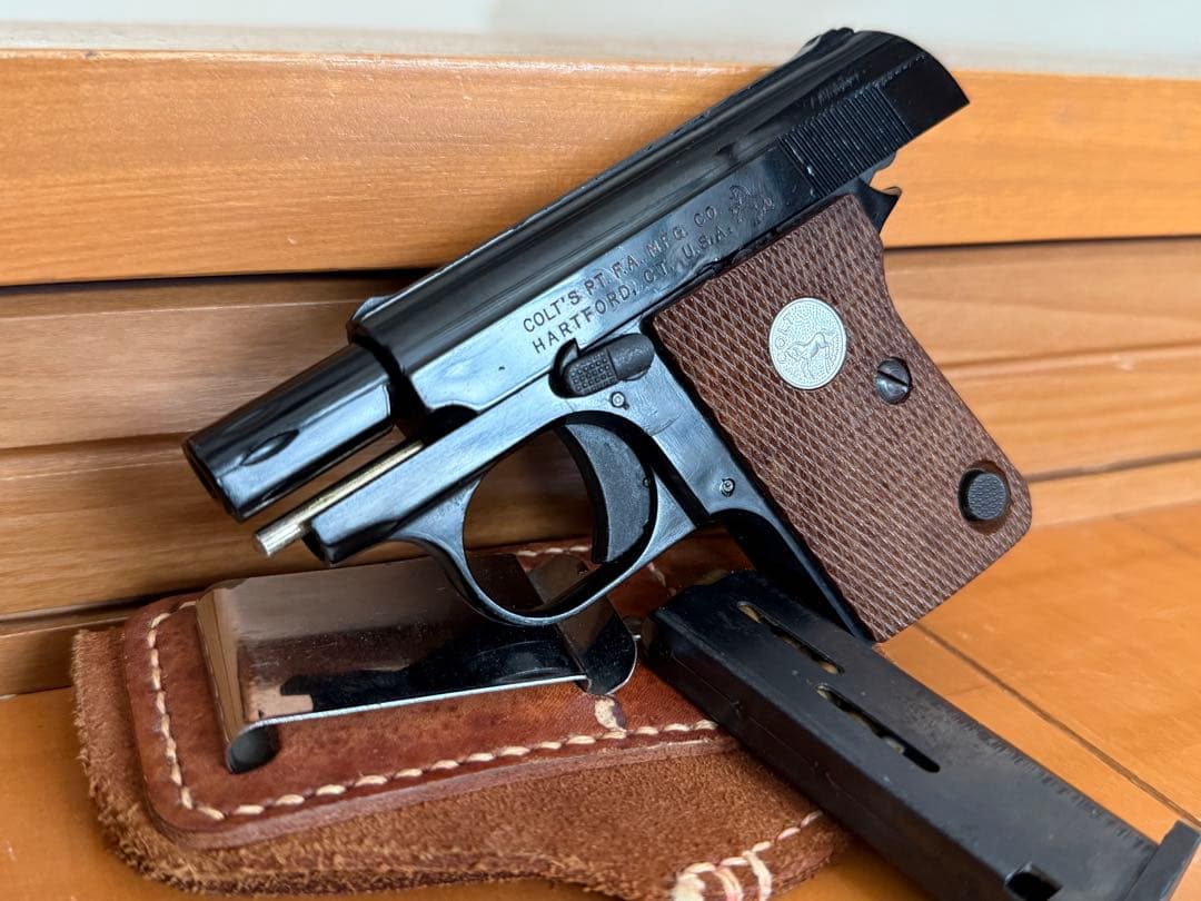 マルシン コルト ポケット 25オート モデルガン レザーホルスター付 マルイ