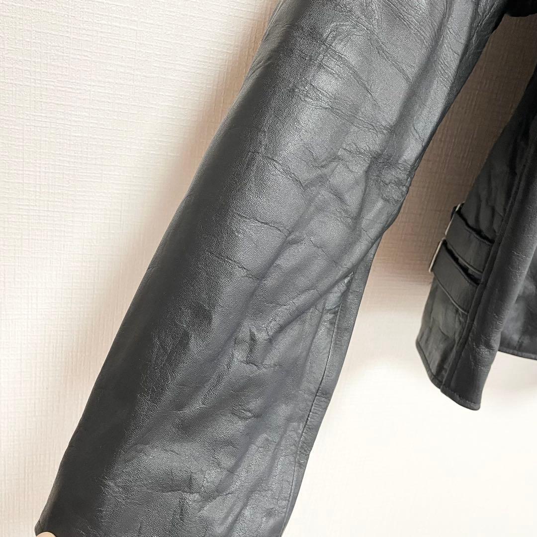 ホーンワークス 本革 シングルライダース ブラック アメカジ