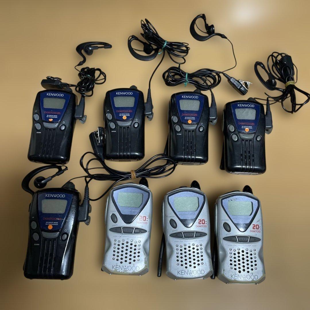KENWOOD ケンウッド トランシーバー 8台　イヤホンマイク5本付