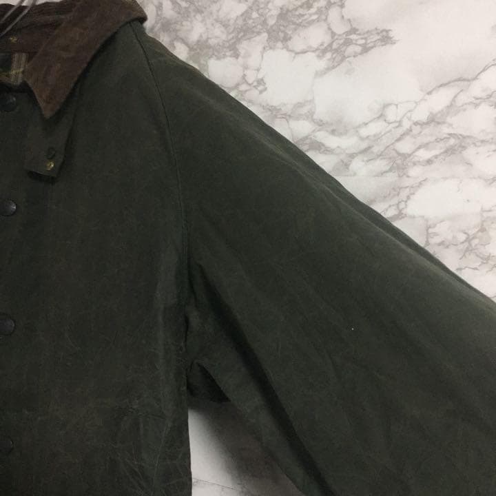 バブアー　ビューフォート　オイルドジャケット　襟コーデュロイ　カーキ　Ｌ☆