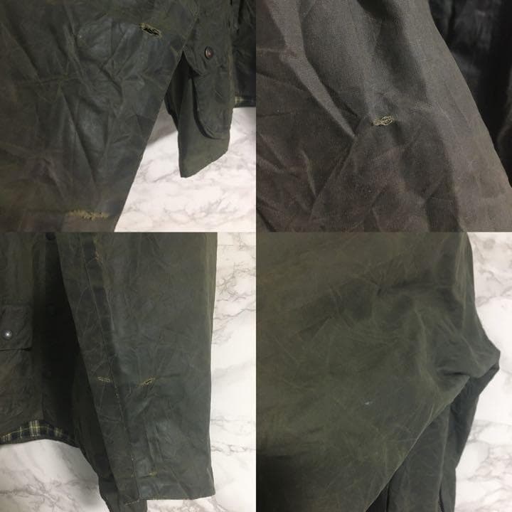 バブアー　ビューフォート　オイルドジャケット　襟コーデュロイ　カーキ　Ｌ☆