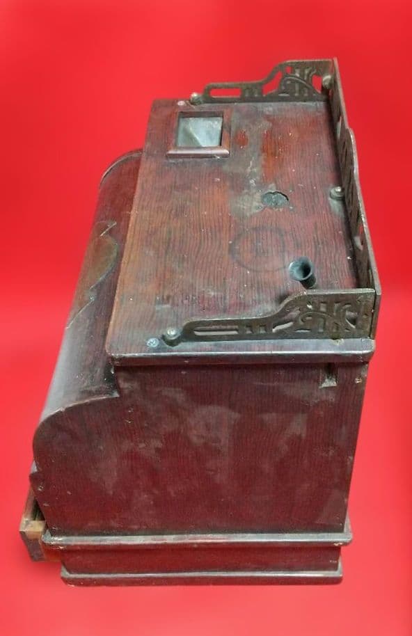 古道具 アンティーク 木製レジスター 昭和7年 5月特許 九五ハ七九號