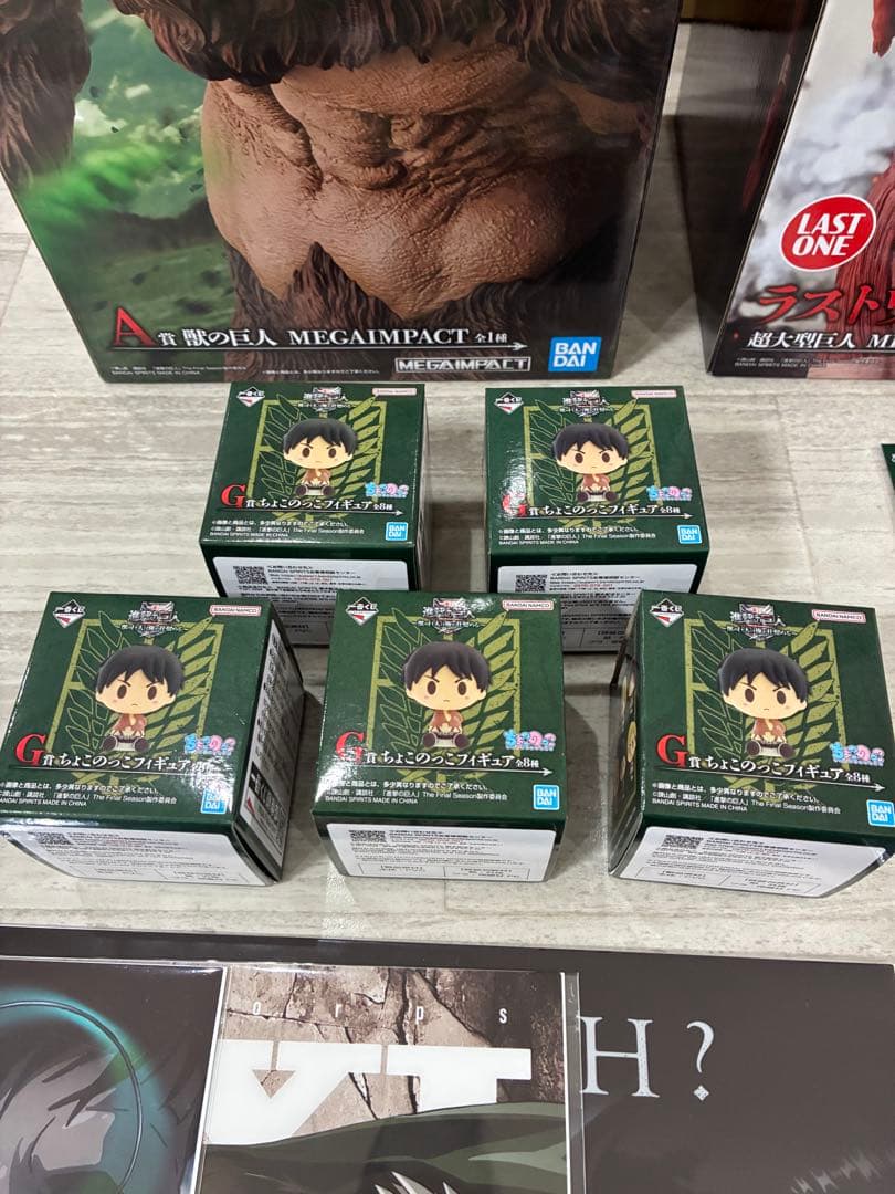 進撃の巨人 一番くじ ラストワン賞 A賞B賞 下位賞 フィギュア　セット