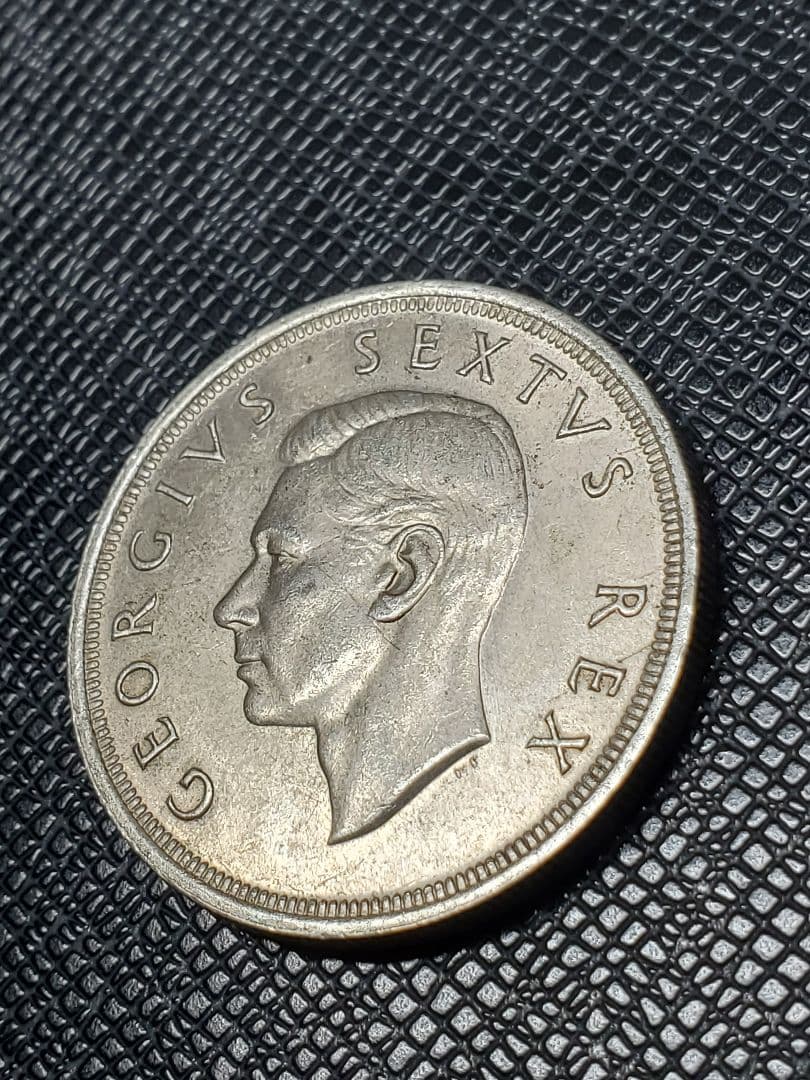 1963.　銀貨　1652年-1952年　南アフリカ　5シリング